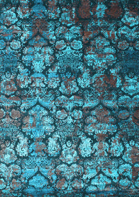 Abstract Light Blue Contemporary Rug, con1273lblu