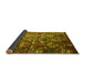 Sideview of Abstract Yellow Contemporary Rug, con1273yw