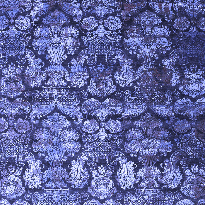 Abstract Blue Contemporary Rug, con1273blu