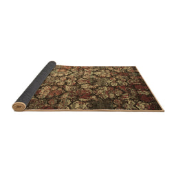 Sideview of Abstract Brown Contemporary Rug, con1273brn
