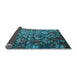 Sideview of Abstract Light Blue Contemporary Rug, con1273lblu