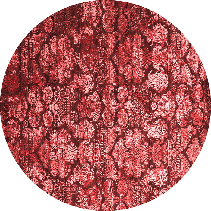 Machine Washable Abstract Red Contemporary Rug, wshcon1273red