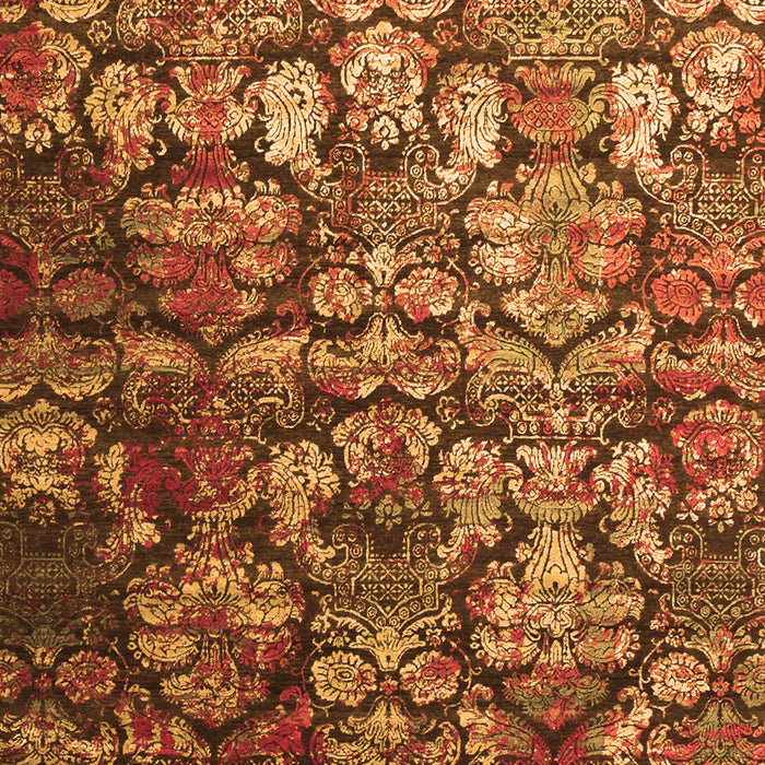 Serging Thickness of Machine Washable Abstract Orange Contemporary Area Rugs, wshcon1273org