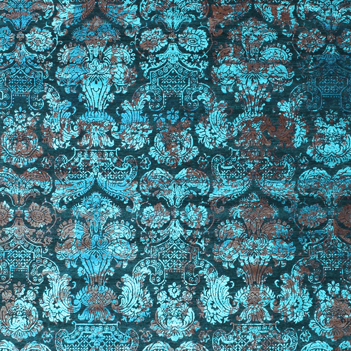 Machine Washable Abstract Light Blue Contemporary Rug, wshcon1273lblu