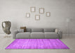 Machine Washable Abstract Purple Contemporary Area Rugs in a Living Room, wshcon1274pur