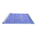 Sideview of Machine Washable Abstract Blue Contemporary Rug, wshcon1274blu