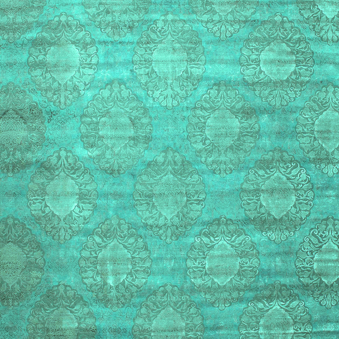 Abstract Turquoise Contemporary Rug, con1274turq