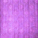 Square Abstract Purple Contemporary Rug, con1274pur