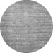 Square Abstract Gray Contemporary Rug, con1274gry