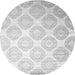 Machine Washable Abstract Gray Contemporary Rug, wshcon1275gry