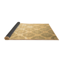 Sideview of Abstract Brown Contemporary Rug, con1275brn