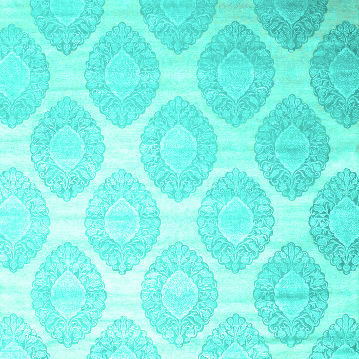 Machine Washable Abstract Turquoise Contemporary Area Rugs, wshcon1275turq