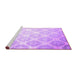 Sideview of Machine Washable Abstract Purple Contemporary Area Rugs, wshcon1275pur