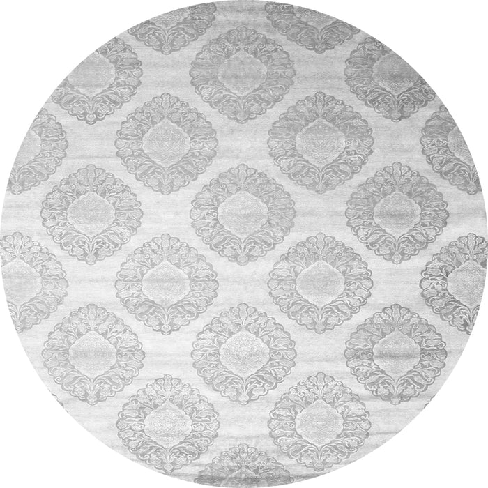 Square Abstract Gray Contemporary Rug, con1275gry