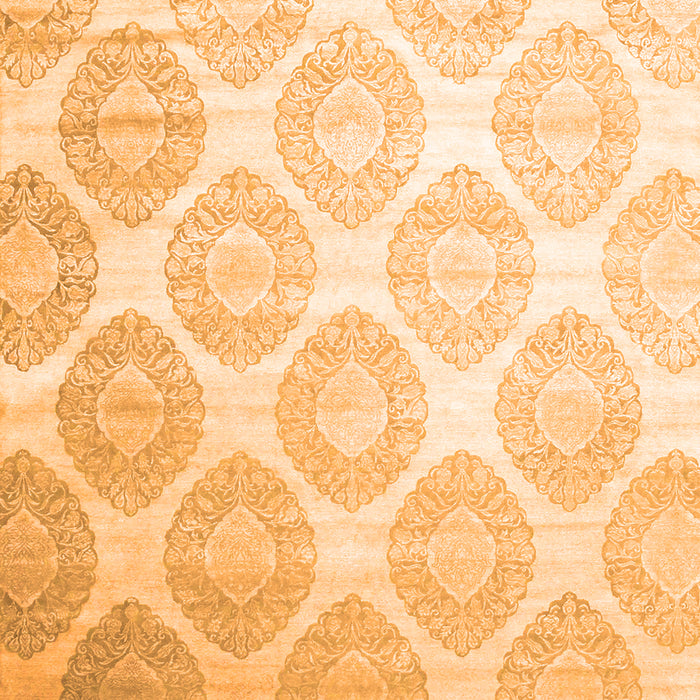 Serging Thickness of Machine Washable Abstract Orange Contemporary Area Rugs, wshcon1275org