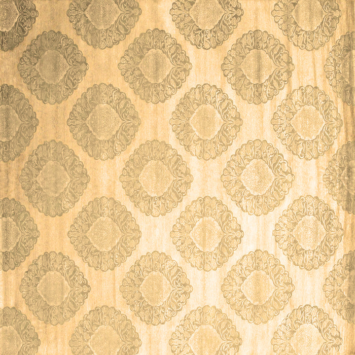 Square Abstract Brown Contemporary Rug, con1275brn