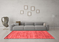 Machine Washable Persian Red Bohemian Rug, wshcon1276red