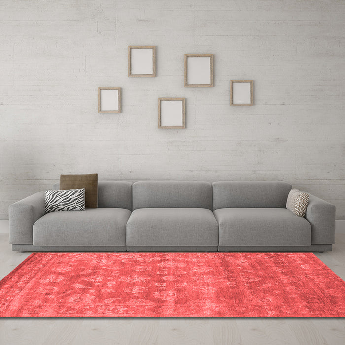 Bohemian Red Washable Rugs