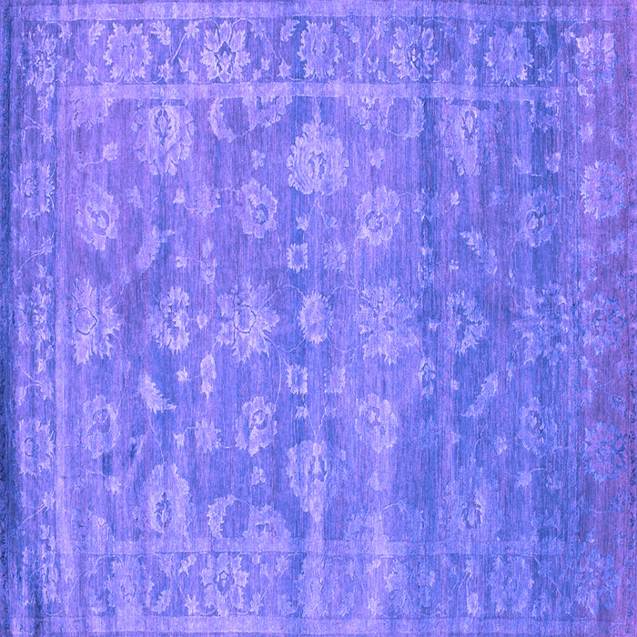Square Machine Washable Persian Purple Bohemian Area Rugs, wshcon1276pur