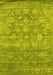 Machine Washable Persian Yellow Bohemian Rug, wshcon1276yw