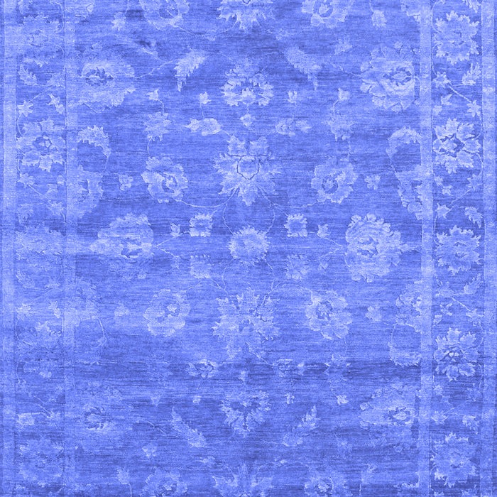 Machine Washable Persian Blue Bohemian Rug, wshcon1276blu