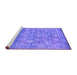 Sideview of Machine Washable Persian Purple Bohemian Area Rugs, wshcon1276pur