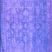 Square Persian Purple Bohemian Rug, con1276pur