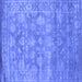 Square Persian Blue Bohemian Rug, con1276blu