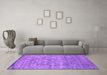 Machine Washable Persian Pink Bohemian Rug in a Living Room, wshcon1276pnk