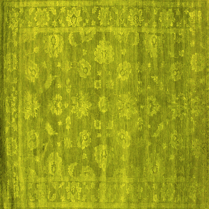 Square Persian Yellow Bohemian Rug, con1276yw