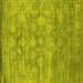 Square Persian Yellow Bohemian Rug, con1276yw