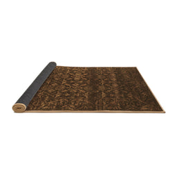 Sideview of Abstract Brown Contemporary Rug, con1277brn