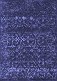 Abstract Blue Contemporary Rug, con1277blu