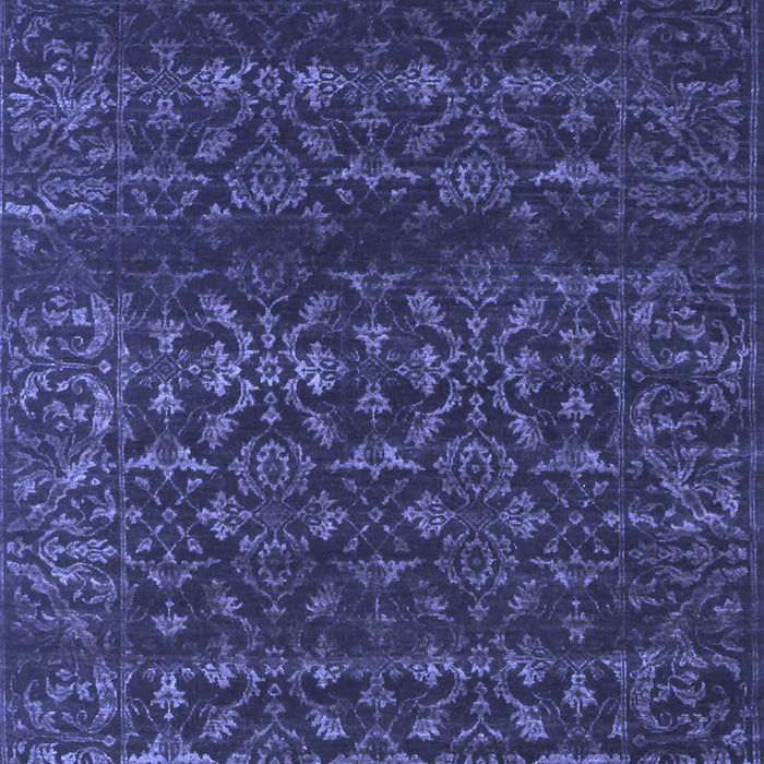 Abstract Blue Contemporary Rug, con1277blu
