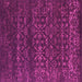 Square Abstract Pink Contemporary Rug, con1277pnk