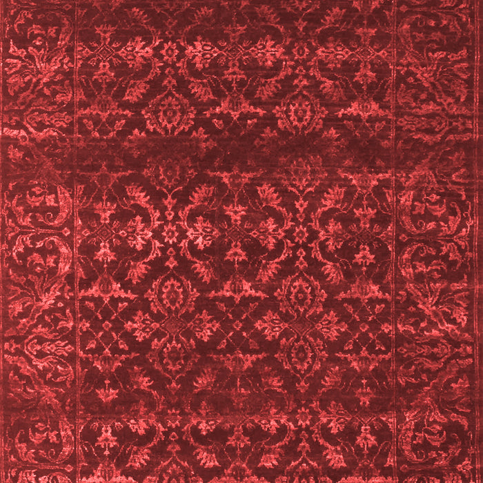 Machine Washable Abstract Red Contemporary Rug, wshcon1277red