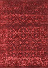 Abstract Red Contemporary Rug, con1277red