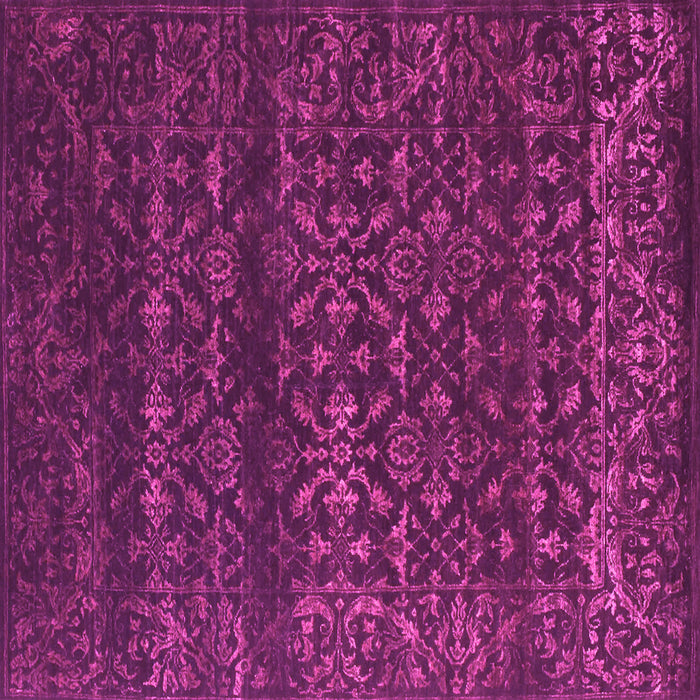 Square Machine Washable Abstract Pink Contemporary Rug, wshcon1277pnk