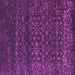 Square Abstract Purple Contemporary Rug, con1277pur