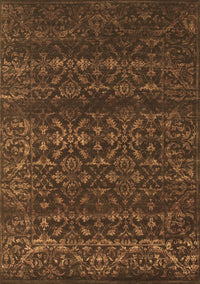 Abstract Brown Contemporary Rug, con1277brn