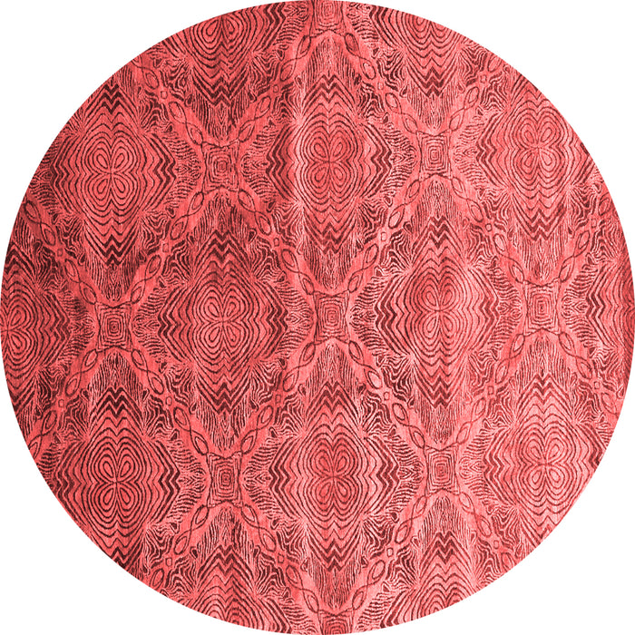 Machine Washable Abstract Red Contemporary Rug, wshcon1278red