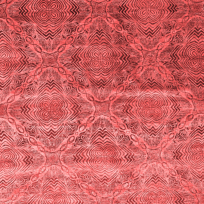 Machine Washable Abstract Red Contemporary Rug, wshcon1278red