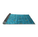 Sideview of Abstract Light Blue Contemporary Rug, con1278lblu