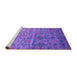 Sideview of Machine Washable Abstract Purple Contemporary Area Rugs, wshcon1278pur