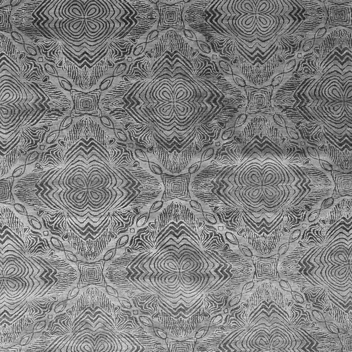 Serging Thickness of Machine Washable Abstract Gray Contemporary Rug, wshcon1278gry