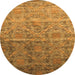 Machine Washable Abstract Orange Contemporary Area Rugs, wshcon1278org