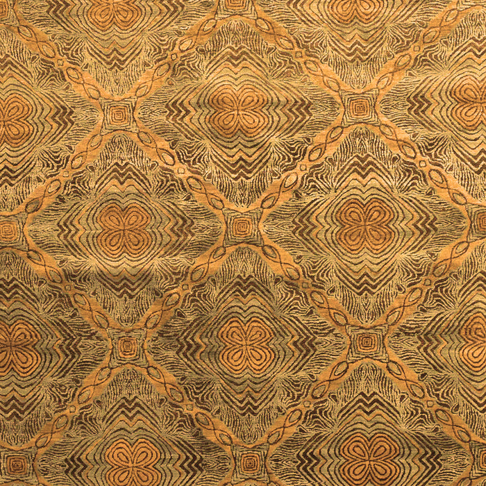 Abstract Orange Contemporary Rug, con1278org