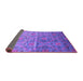 Sideview of Abstract Purple Contemporary Rug, con1278pur