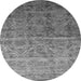 Machine Washable Abstract Gray Contemporary Rug, wshcon1278gry