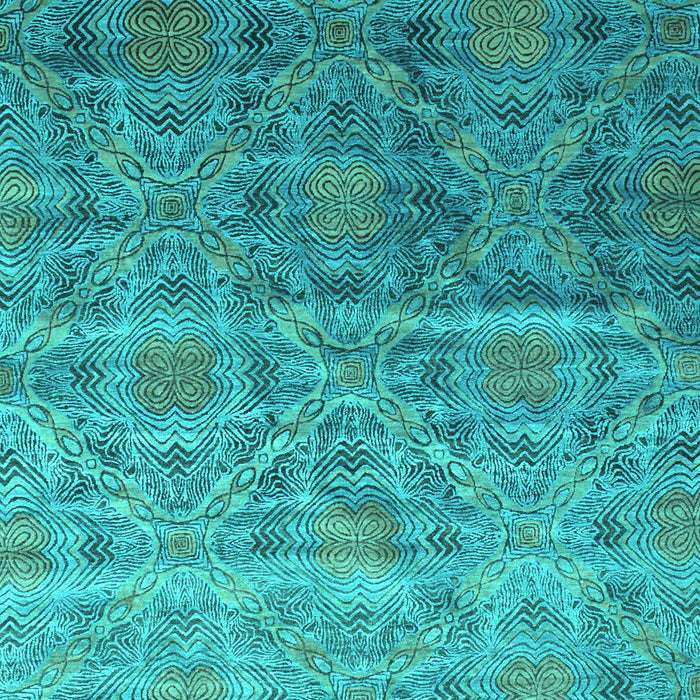 Abstract Turquoise Contemporary Rug, con1278turq
